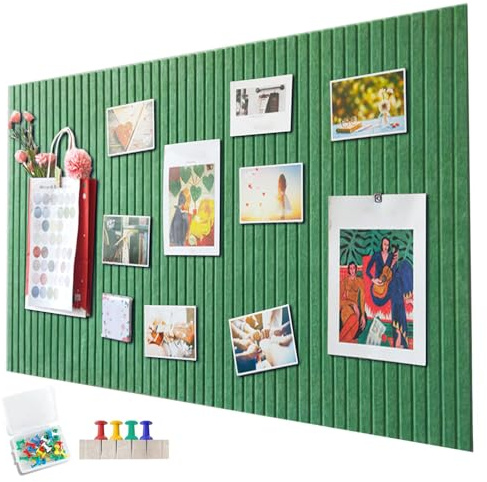 Große Filz Pinnwand Selbstklebend ，60 x 40cm Filzboard，dekorative Pinnwand aus Filz， 0,9cm dick，faltbare Fototafel Memotafeln Memo Boards Bulletin Board Wanddekoration für Büro Küche，türkis
