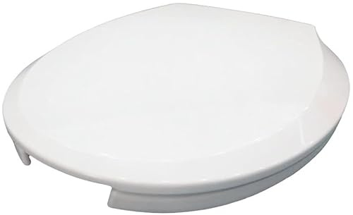 Sedile WC Ovale Aperto Anteriore Commerciale, Tavoletta Water Silenzioso A Forma Di O Con Coperchio A Chiusura Ammortizzata, Copriwater in Plastica Bianca