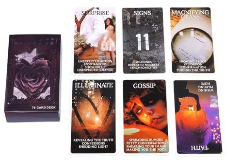 Generico Tarotkarten | Englische Spielkarten 78 Stück Brettspiele | Brettspiel Für Mädchen Gebet - Für Mädchen Kinder Frauen Männer Halloween Und Für Die