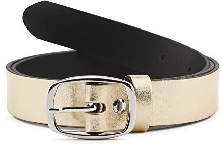 Merry Style Dam Bälte Läderbälte D41(Guld, 85 cm (Total Längd 104 cm))