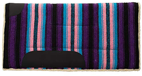 Weaver Leather Unisex-Erwachsene Acryl-Schabracke, gerade, Rosa/Violett gestreift, L x 32 W