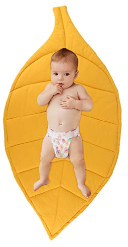 iFCOW Alfombra de Juego para bebés con Forma de Hoja, Alfombra para Dormir para bebés Manta de Gateo de algodón Suave para decoración de Habitaciones