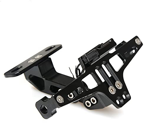 Lizenz Kennzeichen Halter Für Y&AMAHA Für T&MAX 500 530 2001-2017 Für S&x/Für DX 2017-2019 Motorrad Kennzeichenhalter Holde Einstellbarer Winkel Fender Eliminator Halter (Color : D)