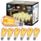 Aigostar ST64 Bombilla Edison Estilo Vintage. Led E27 4W (Equivalente A 35W), Filamento Led Blanco Cálido (2200K). Ángulo De Haz 360º. No Regulable. Pack 6 Uds
