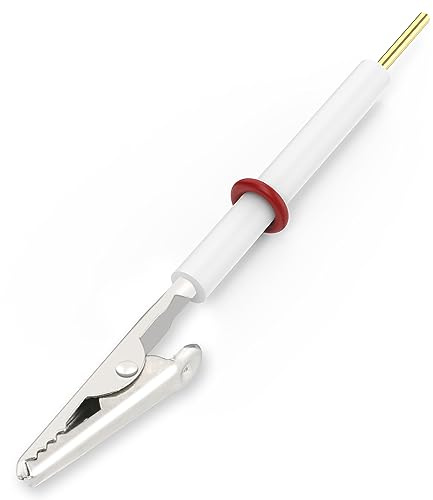 Labasics Elektrode Halter, Multi-Funktional Elektrode Klemmen mit Abnehmbar Edelstahl Gator Klemme und PTFE Körper, für Labor Elektrochemisch Experimente, 80 mm
