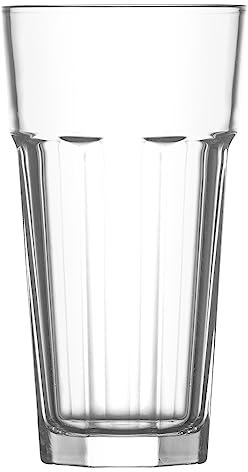 Modermo Bicchiere Alto Capacità 360 ml, Vetro, linea Costa, Bicchiere da Bere per Cocktail, Bevande Fredde, Bicchieri di Cristallo, Trasparente, per Bar, Casa, Ristorante, Lavabile in Lavastoviglie