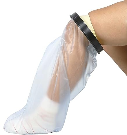 PEPE Mobility Skydd för vuxna ben gips (60 cm), vattentätt, återanvändbart duschöverdrag, torrt bandage