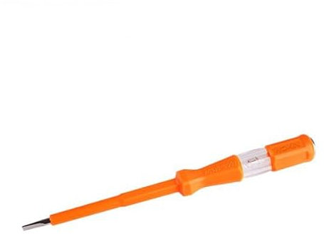 ebuyerfix 2Pcs Voltage Tester Electric Tester AC 100-500V Voltage Test Slotted Screw Driver Pen Safety Insulated Handle and Pocket Clip