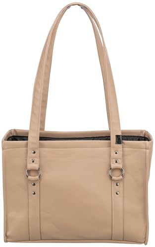 TRIXIE Hunde-Transporttasche CityStyle, gepolstert, für Reisen – braun | Komfortable Tasche zum sicheren Tragen – angenehm gepolstert, ideal für unterwegs, Auto und kurze Reisen