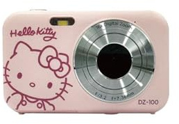 YASHICA Yashica DZ-100 Hello Kitty Digital Camera, 4K Compact Camera with 14x Optical Zoom, Supports Micro SD Cards, Pink