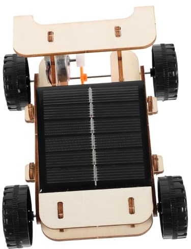 Uonlytech Kit Educativo de Modelos Educativos de Coches Solares de Madera para Enseñanza Escolar Función para Mejorar la Habilidad Práctica en Proyectos Científicos
