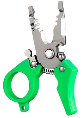 Arroopu Pelacables - Pelacables Multifunción Pequeño - Herramienta para Corte División Crimpado Enrollado Sujeción Cizallado Pelado,Recorte de Alambre con Precisión