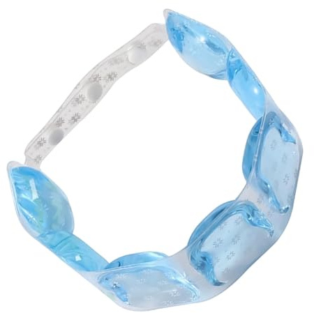 Collares de enfriamiento para el cuello – Collar de hielo de gel ajustable reutilizable para enfriamiento instantáneo, bufanda de terapia de frío de verano, ligero del sudor, deportes al aire