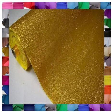 Fabrics-City gold-glitzer oeko-Tex eva Foam cosplay Schaumstoff Moosgummi Glitzer Bastelmaterial Bastelstoff Schaumgummi Figuren Gummi flexibel leicht Stoff, 4232
