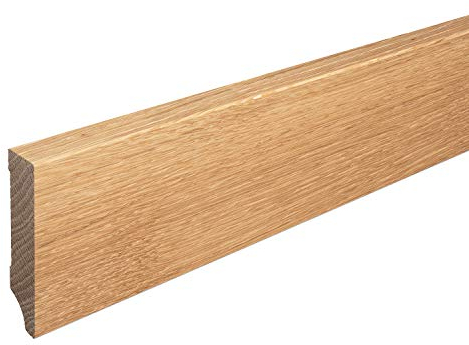 Sockelleiste Massiv Holz Eiche natur geölt Weimarer Profil Modern 80mm