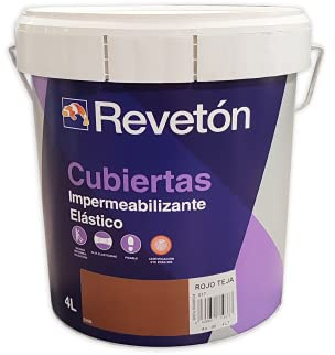 Reveton Cubiertas Impermeabilizante 4 Lt (Rojo Teja 017)