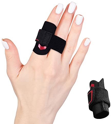VHOPMORE Neoprene Finger Splint Wraps Adjustable Finger Brace Trigger Finger Buddy Splints Mallet Finger Guards for Arthritis Sport Finger Support Sleeves Protector for Basketball Volleyball Tennis
