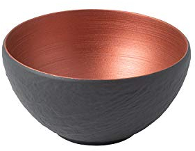 Villeroy & Boch Group Manufacture Rock Glow Bol Porcelana Premium, Negro (Rock/Glow)