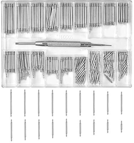 360Pcs Watch Springbar 8-25mm Watch Spring Bars Watch Band Pins Watch Link Removal Pin Watch Strap Link Removal Repair Tool Spring Bars for Watch Strap Bands Watch Repair Tool Kit with Storage Box