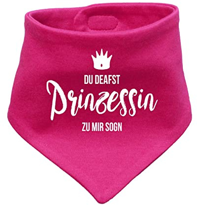 Bavariashop Baby Dreieckstuch Prinzessin, bayerisches Halstuch, Lätzchen mit Spruch