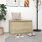 Tidyard Banco de Pasillo con Cajón Banco de Almacenamiento Moderno Banco Zapatero Recibidor Entrada Sala de Estar Salón Pasillo de Aglomerado Roble Sonoma 80x40x45 cm