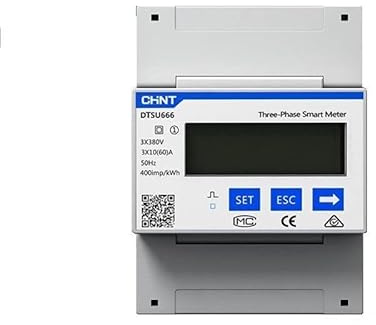 Chint DTSU666 Stromzähler Dreiphasiger mit 3x Wandlermessung 250A CT (Current Transformer) für Photovoltaik, Kompatibel mit Hoymiles DTU-Pro und DTU-Pro-S