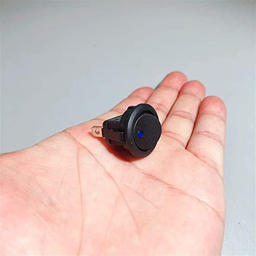 Commutateurs Interrupteur à bascule 4pcs12v / 220V 3 broches 4 couleurs Cat Eye Mini interrupteur avec lumière LED Interrupteur à bascule à bascule Navire / voiture / Maison / Industriel SPST Electron