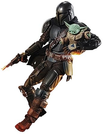 S.H. Figuarts Star Wars The Mandalorian & Grogoo ca. 5,9 Zoll (150 mm), ABS & PVC & Stoff, vorbemalte Actionfigur