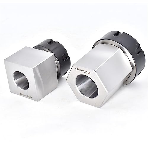 Spring Collet Set 1 PCS High Quality Square ER25 ER32 ER40 Block Hard Steel Hex ER Collet Chuck for CNC Lathe Engraving Cutting Machine Tool Holder Lathe Milling Tool (Color : Hexagon, Size : ER32)