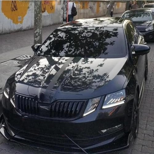 ELIT TUNING STORE Frontstoßstangen-Lippe für Skoda Octavia, Karosserie-Set, 6 Farben, Autozubehör, Spoiler, Splitter, Diffusor, Klappe, Sportstoßstange, Außenteile (Silber)