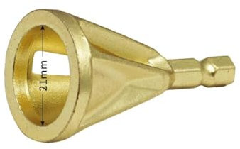 Deburring External Chamfer Tool, Remove Burr Tool Deburring External Chamfer Metal Hexagon Handle Deburr Drills - Gold