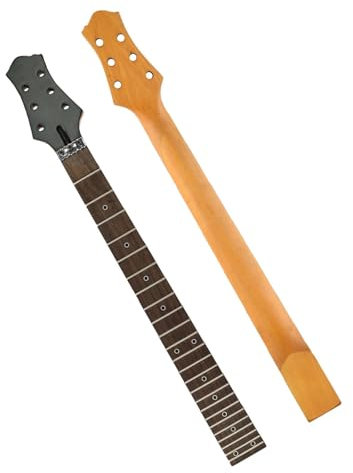 LUNCHS 24 Bünde, 2,2 Zoll Breit E-Gitarrenhälse Matt Mit Struktur, Palisandergriffbrett Lp Gitarrenhals Ersatzteile für Gitarre