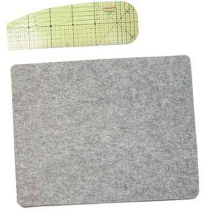 YWJLQH Bügelunterlage, Filz Bügelkissen, Heißbügellineal, Tisch Bügelpad für Quilting Projekte, Set D