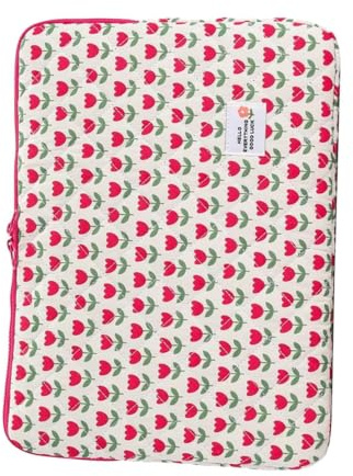 Housse Mignonne Pour Ordinateur Portable - Housse Pour Ordinateur Portable De 14 Pouces | Étui De Transport De Protection En Forme De Fleur Mignonne, Pochette Souple Et Polyvalente Pour Ordinateur Por