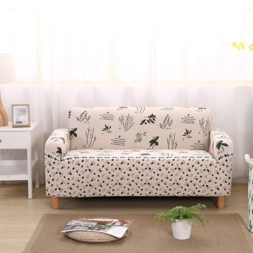 TimoBifu Stilvolle Bedruckte Sofabezüge, weicher, waschbarer Sofabezug, elastischer Universal-Couchbezug mit elastischer Unterseite für das Wohnzimmer(10,1 Seater 90-140cm)