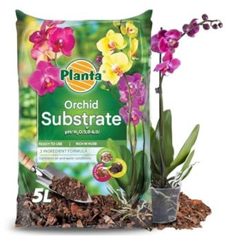 Orchid Substrate, 5L, pH 5.0-6.0, Ready to Use Potting Mix with 3-Ingredient Formula