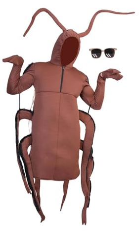 Colcolo Disfraz de cucaracha para Halloween para Adultos. Disfraz Encantador para Juego de rol de Halloween.