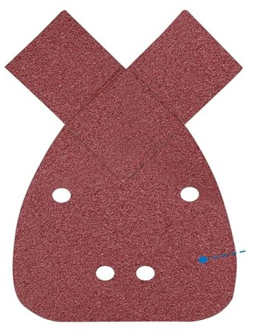 10/40 fogli abrasivi Mouse, carta vetrata a 4 fori, grana 40/80/120/240 for levigatrice palmare Black & Decker.(40pcs)