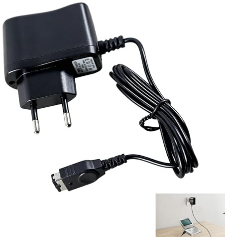 Caricatore per Gameboy Advance SP, Adattatore di Alimentazione GBA con Cavo, Ricarica Rapida e Sicura per Console Portatile, Alimentatore Compatto e Leggero per Ricarica GBA SP a Casa e in Viaggio
