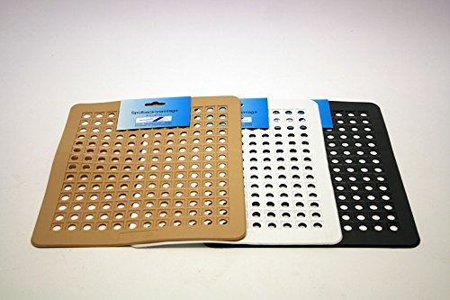 Chriluka TOP Spüleinlage Geschirrunterlage Spülbeckeneinlage 31,7x27 cm in DREI Farben erhältlich: weiß oder beige oder braun (kein Set!)