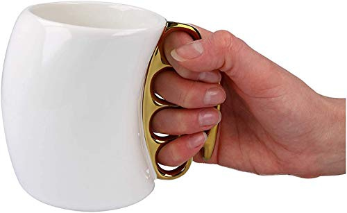 Knuckle Duster Mug Creative Bent Boxing Ceramic Cup Gift Set 1 Pieces