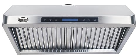 Hotte Aspirante avec Moteur 1530 m3/h - 1200 mm - Combisteel