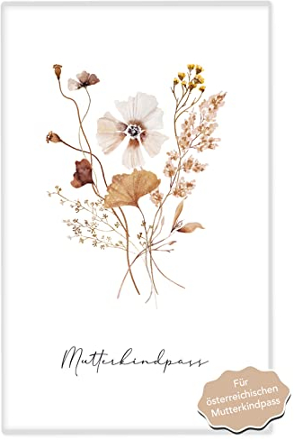 Joli Coon Mutter Kind Passhülle Österreich Herbstblume - Mutterkindpass-Hülle Österreich - Mutterkindpass Hülle