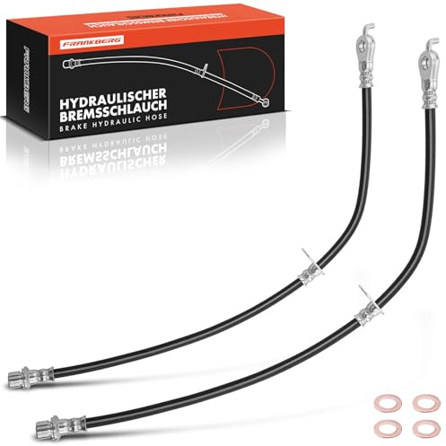 Frankberg 2x Bremsschlauch Bremsschläuche Vorne Replace# 2201558 | Kompatibel mit Yaris KSP9 P1 P9 1.0L-1.5L 1999-2005 Yaris Verso NCP2 NLP2 P2 1.3L 1.4L 1.5L 1999-2005