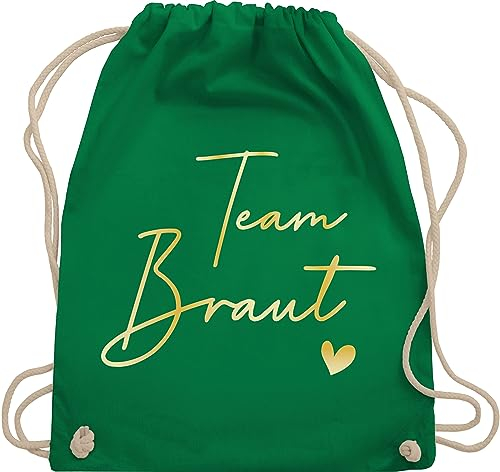 Turnbeutel Rucksack - JGA Junggesellenabschied Frauen - Team Braut Crew Bride - Unisize - Grün - beutel brauttaschen bachelorette party junggesellinnenabschied tasche jungesellinnenabschied outfit