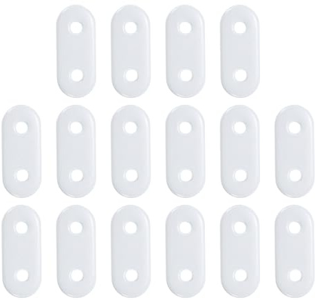 uxcell Curtain Weights (12g), Drapery Iron Weight for Bathroom Home Curtains Tablecloth Flags, White, 16Pcs