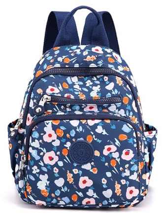 YANAIER Backpack for Women Girls Fashion Mini Backpack Purse Light Casual Daypack Travel Small Rucksack Teens Morning glory