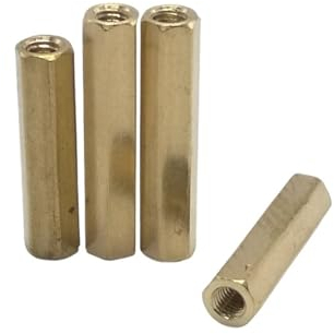 20 Stück Sechskant-Langmutter weiblich zu weiblich M3 Messing Standoff Spacer Sechskantbolzen SpacerHollow Pillars (Color : 9mm, Size : M3xL 20PCS)