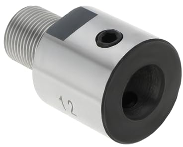 YINETTECH 1 x Bohrfutter-Verbindungsstange, 12 mm, M14 x 1, Edelstahl, Bohrfutter-Adapter, Mini-Drehmaschinenteile für K01-50/63 K02-50/63 Drehfutter