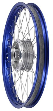 Speichenrad 1,6 x 19 Alufelge Blau eloxiert, Edelstahlspeichen - Simson S53OR, S83OR
